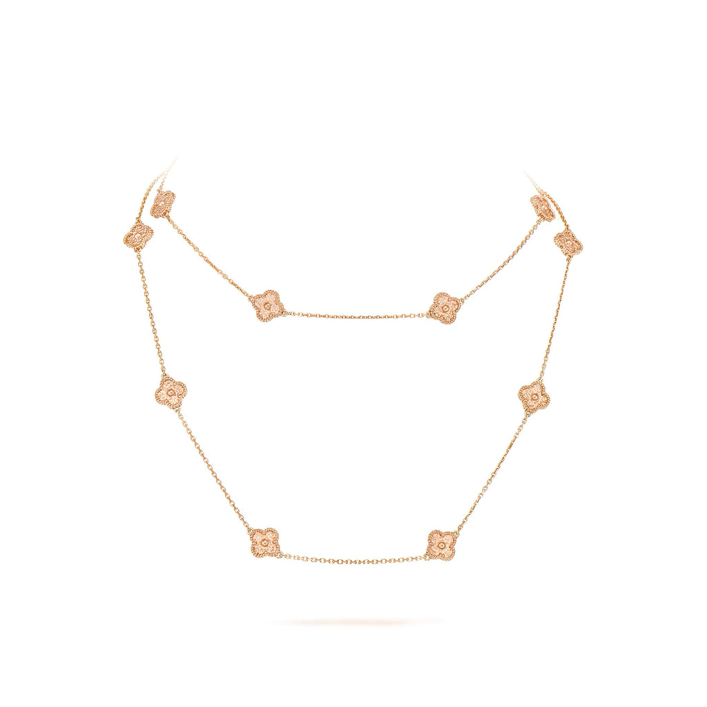 14ct Clover Charm Necklace/Mini