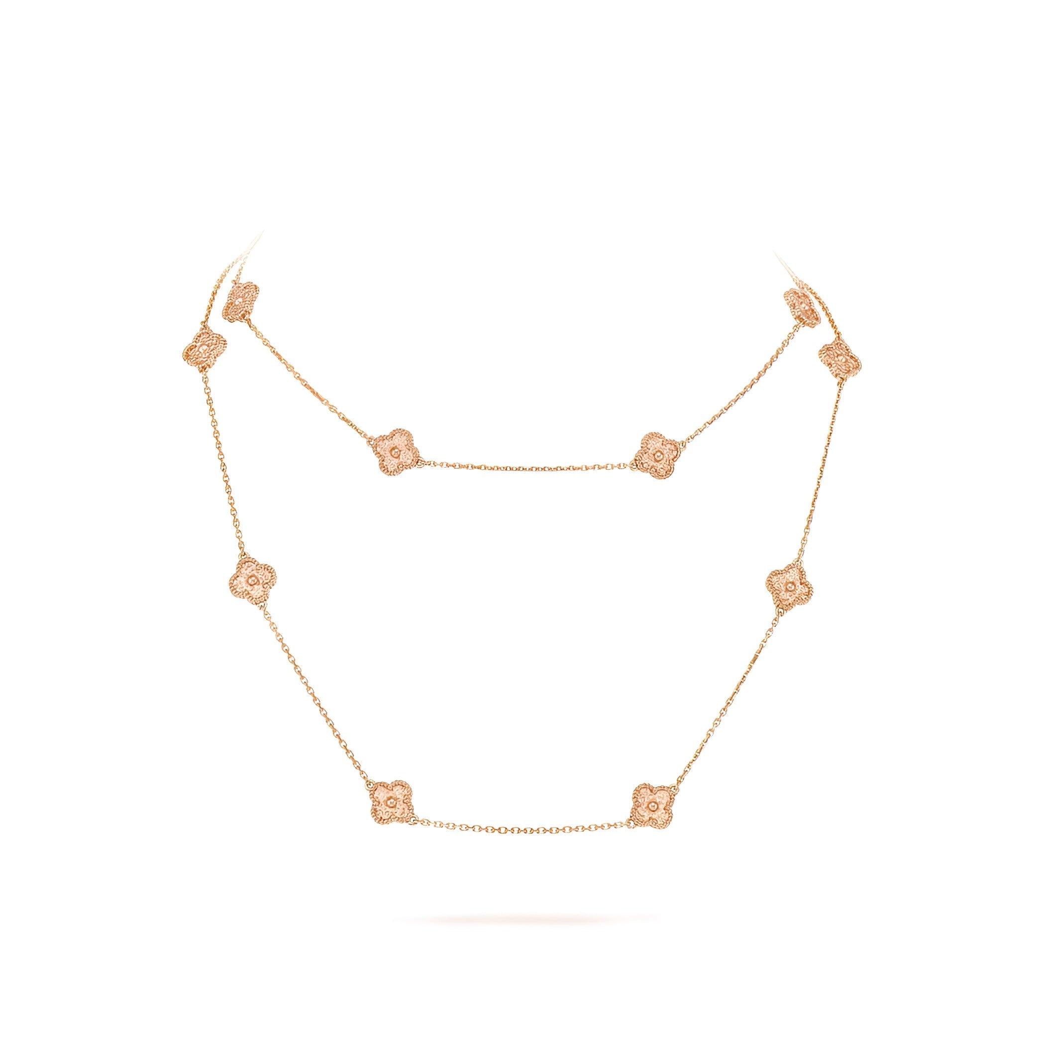 14ct Clover Charm Necklace/Mini