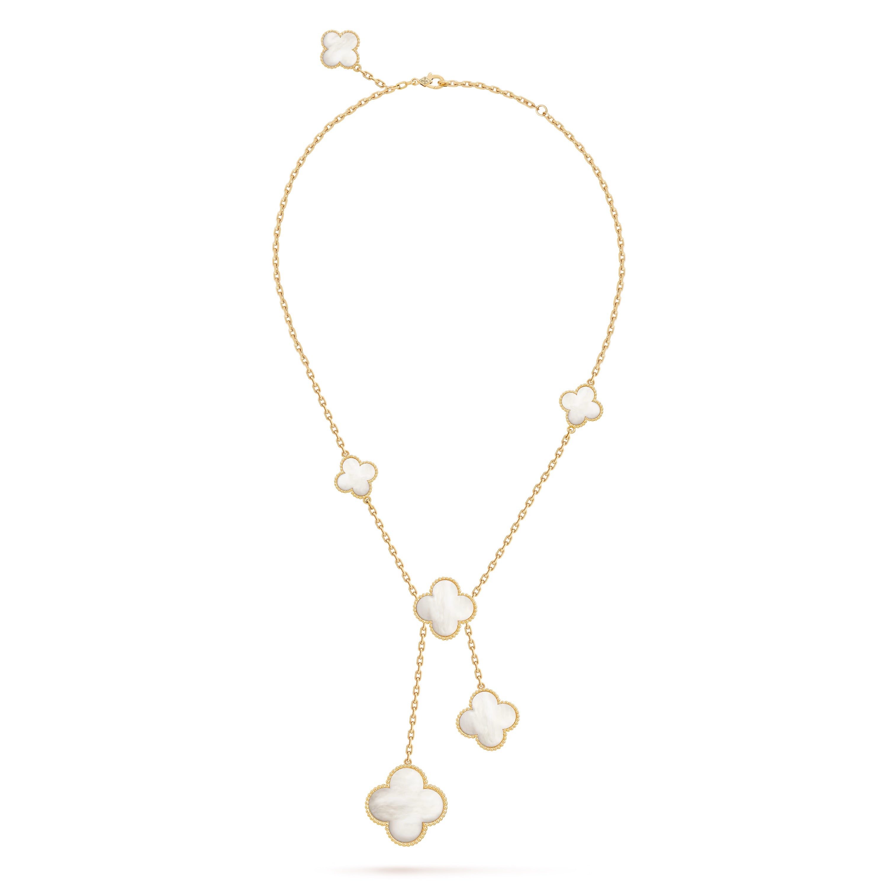 14ct Mother of Pearl Clover Necklace