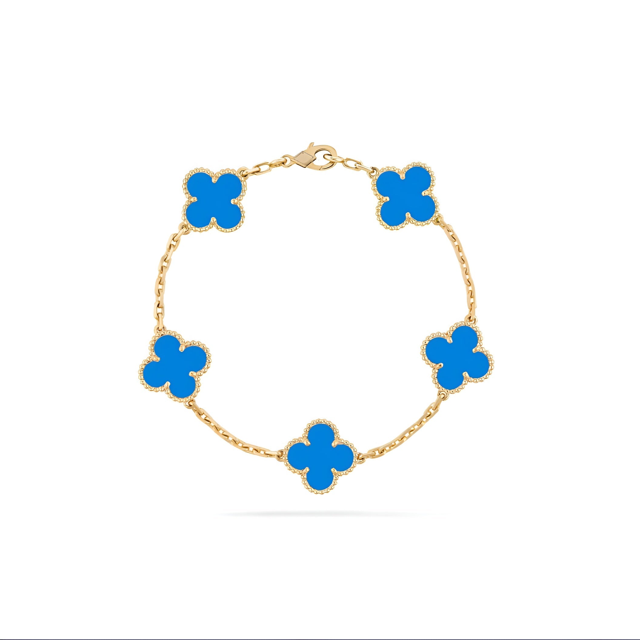 14ct Clover Charm Bracelet