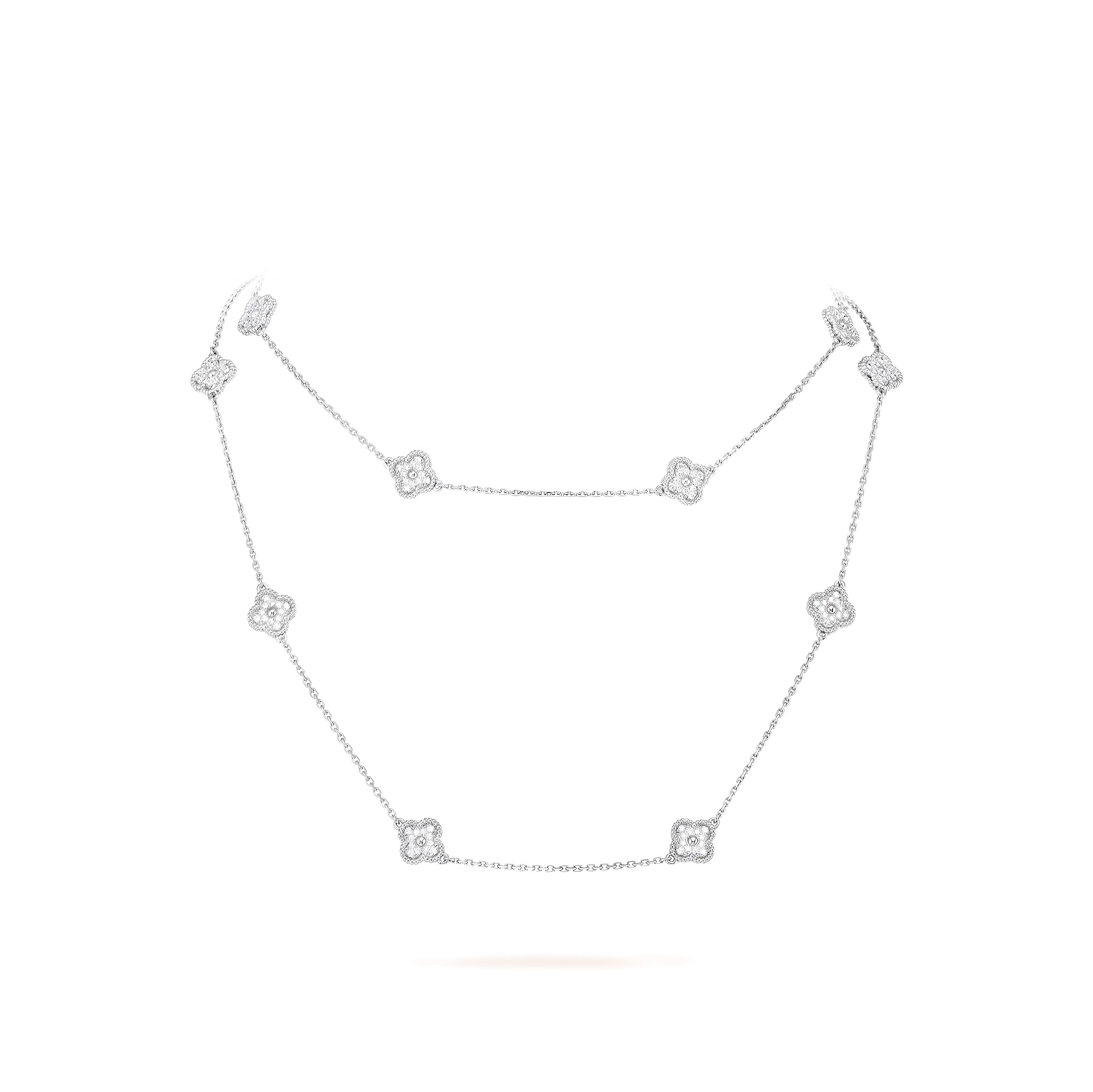 14ct Clover Charm Necklace/Mini