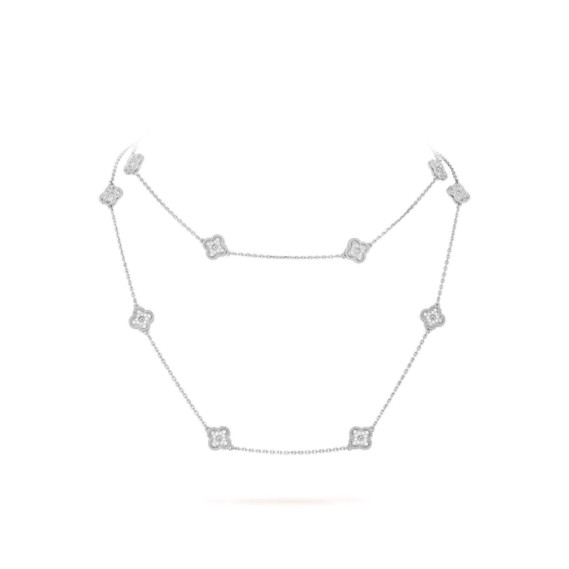 14ct Clover Charm Necklace/Mini