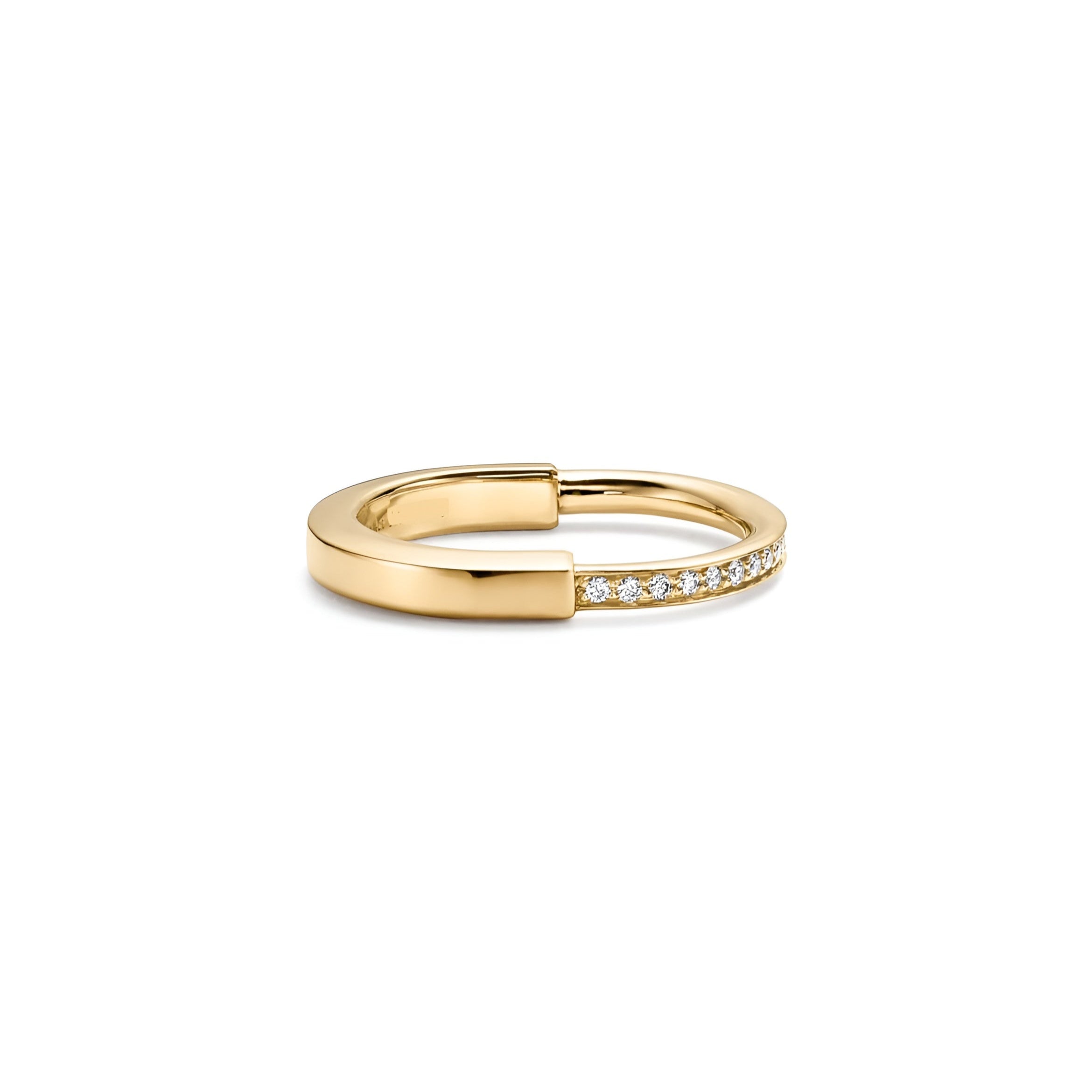 14ct Gold Lock Ring