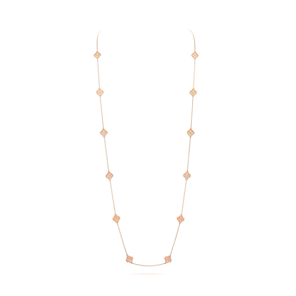 14ct Clover Charm Necklace/Mini