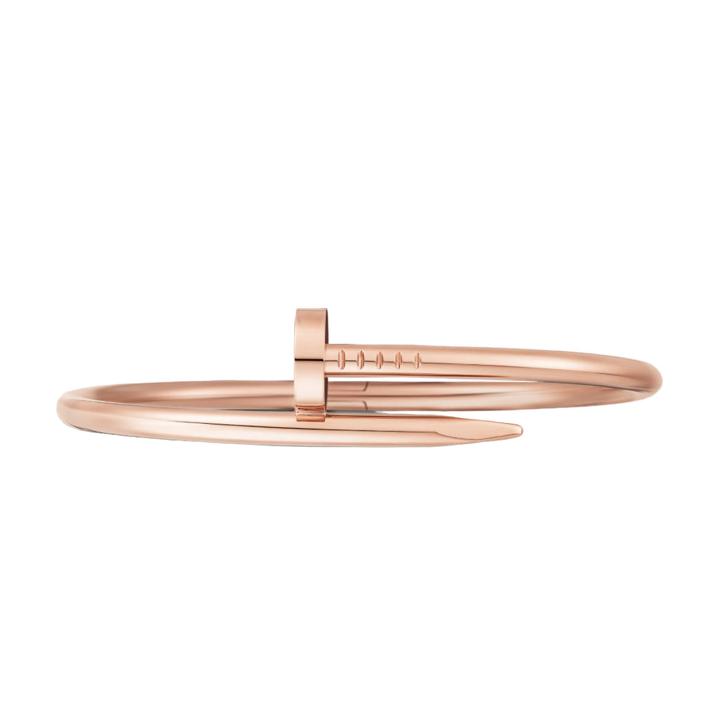 14ct Rose Gold Nail Bracelet