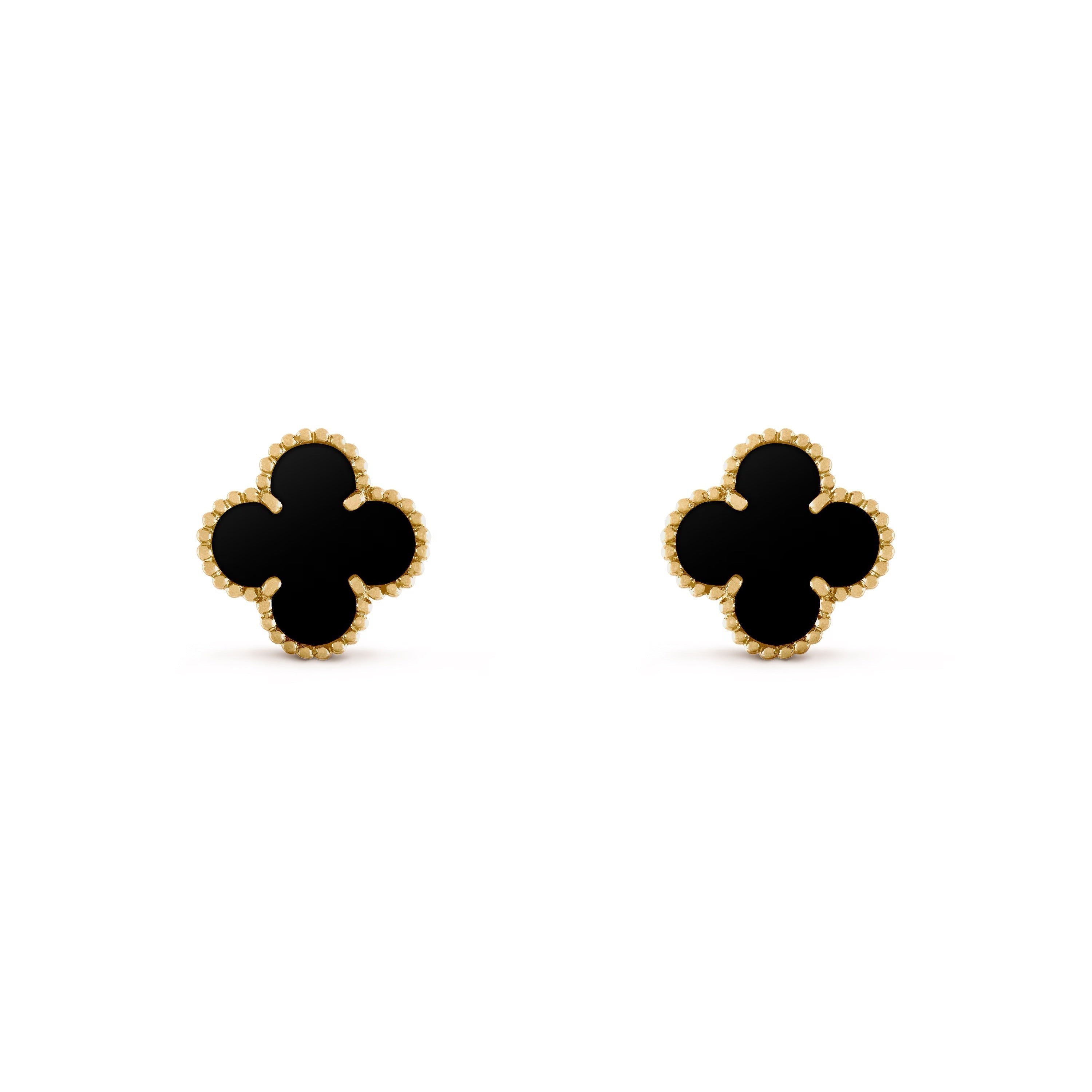 14ct Clover Charm Earrings