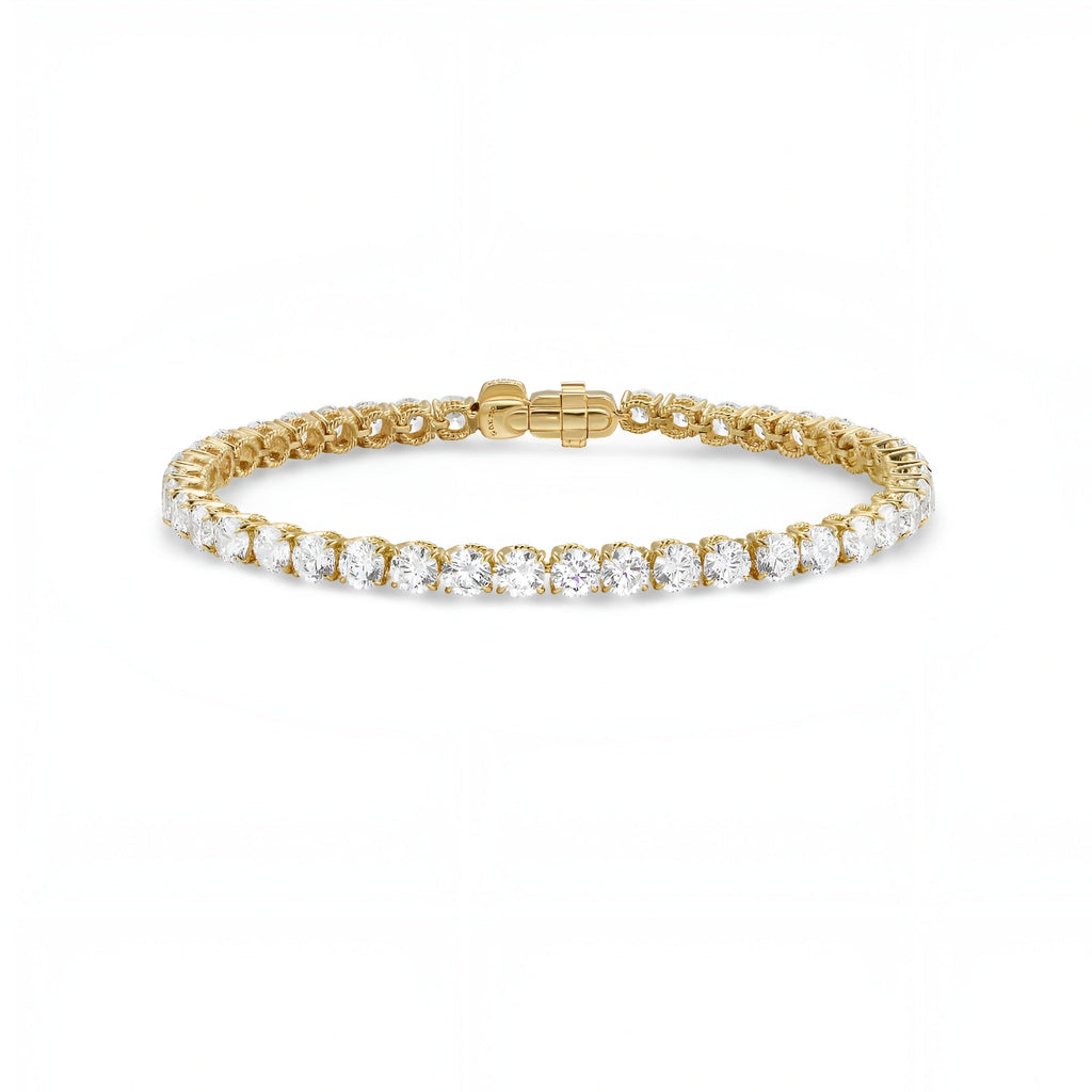 14ct Yellow Gold Tennis Bracelet