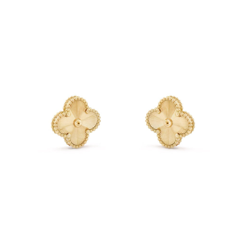 14ct Clover Charm Earrings