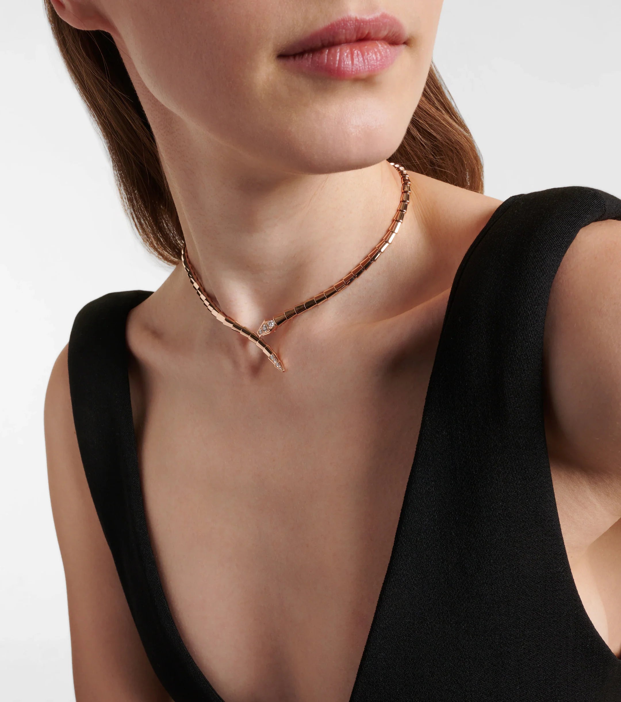 14ct Rose Gold Serpenti Necklace