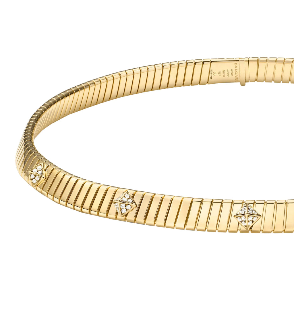 14ct Yellow Gold Tubogas Necklace