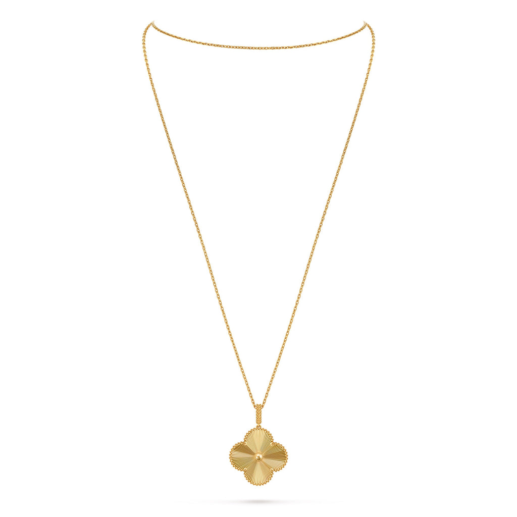 14ct Yellow Gold Clover Charm Pendant