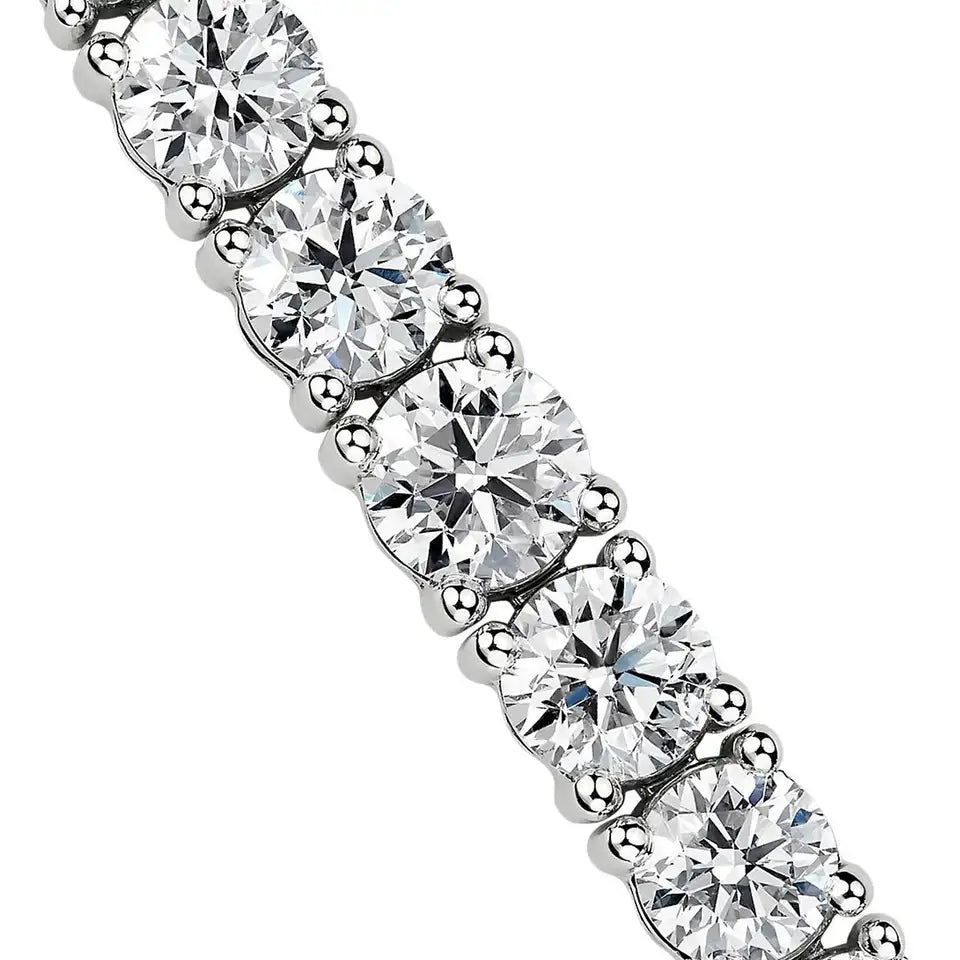 14ct White Gold Tennis Bracelet