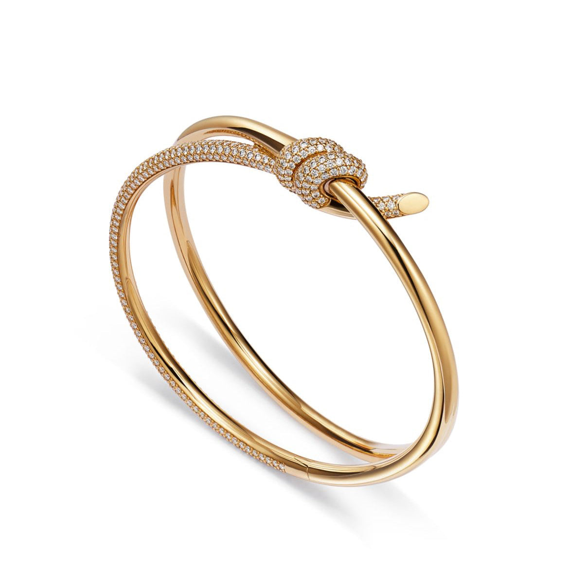 14ct Double Row Hinged Bracelet