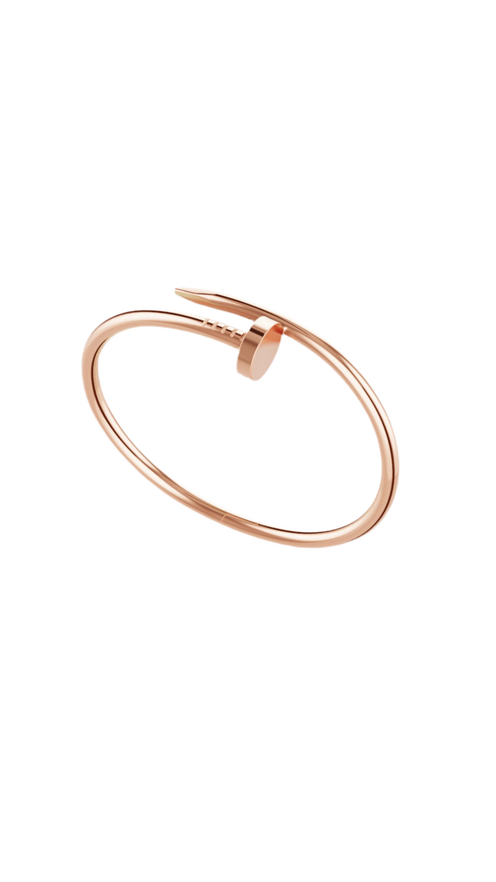 14ct Rose Gold Nail Bracelet