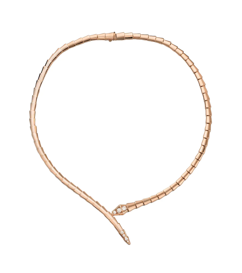 14ct Rose Gold Serpenti Necklace