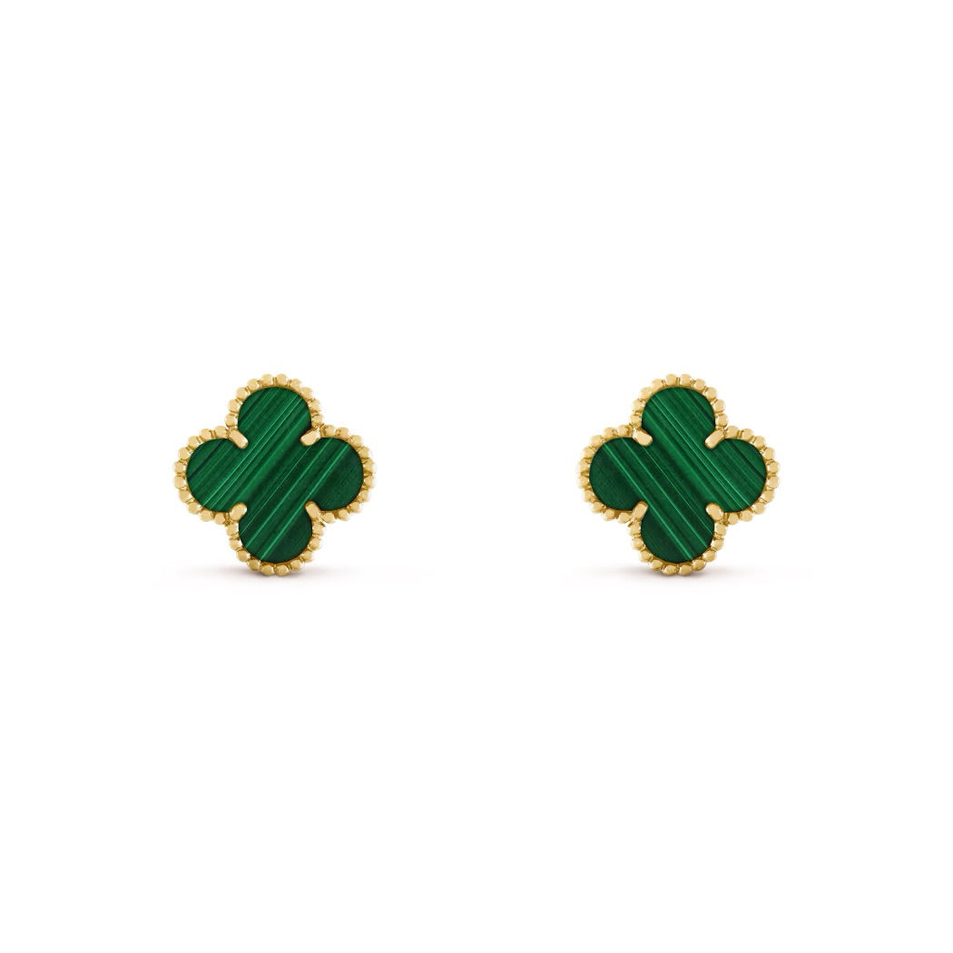 14ct Clover Charm Earrings