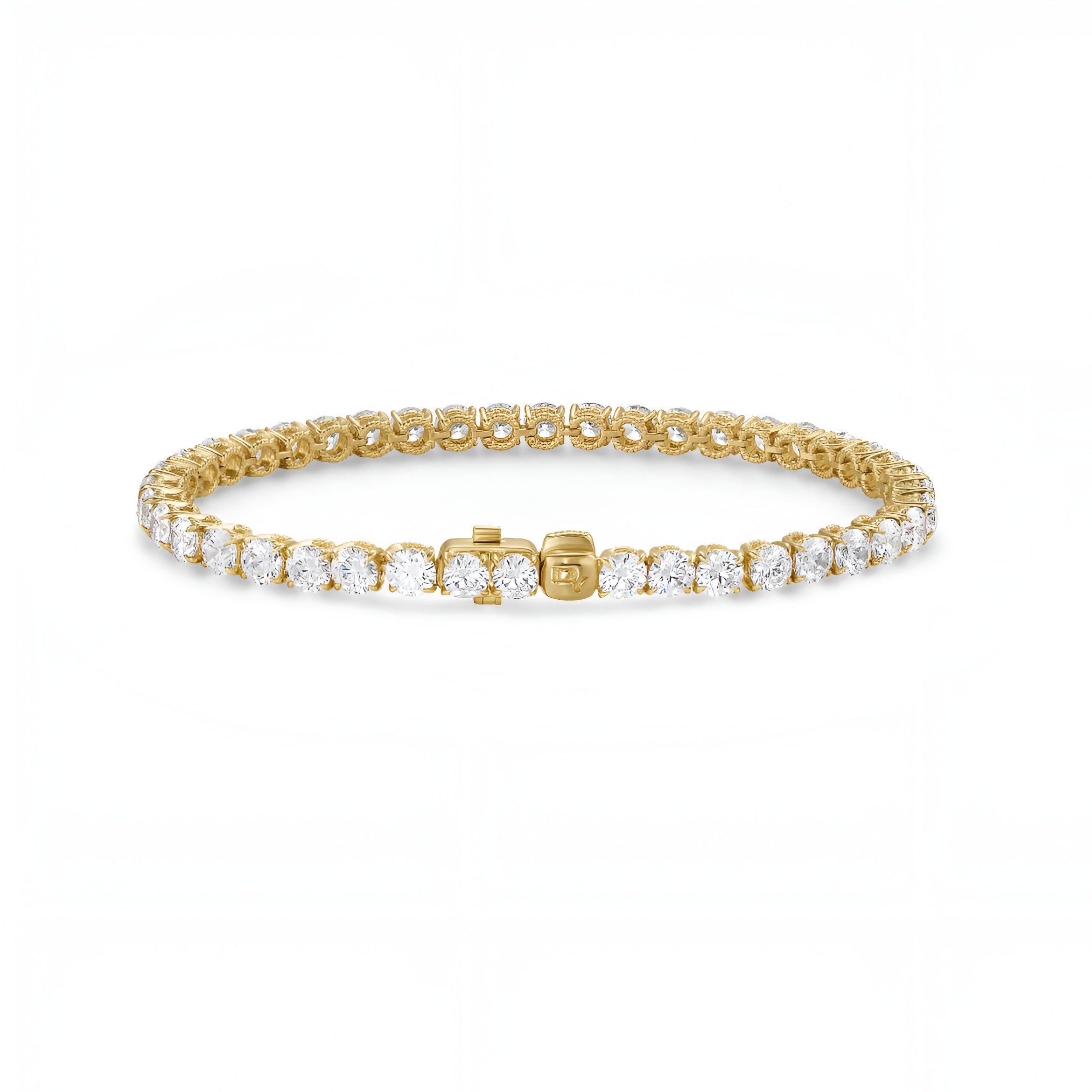 14ct Yellow Gold Tennis Bracelet