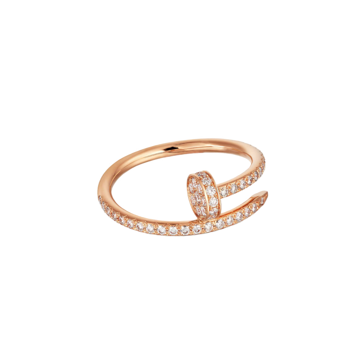 14ct Rose Gold Nail Ring