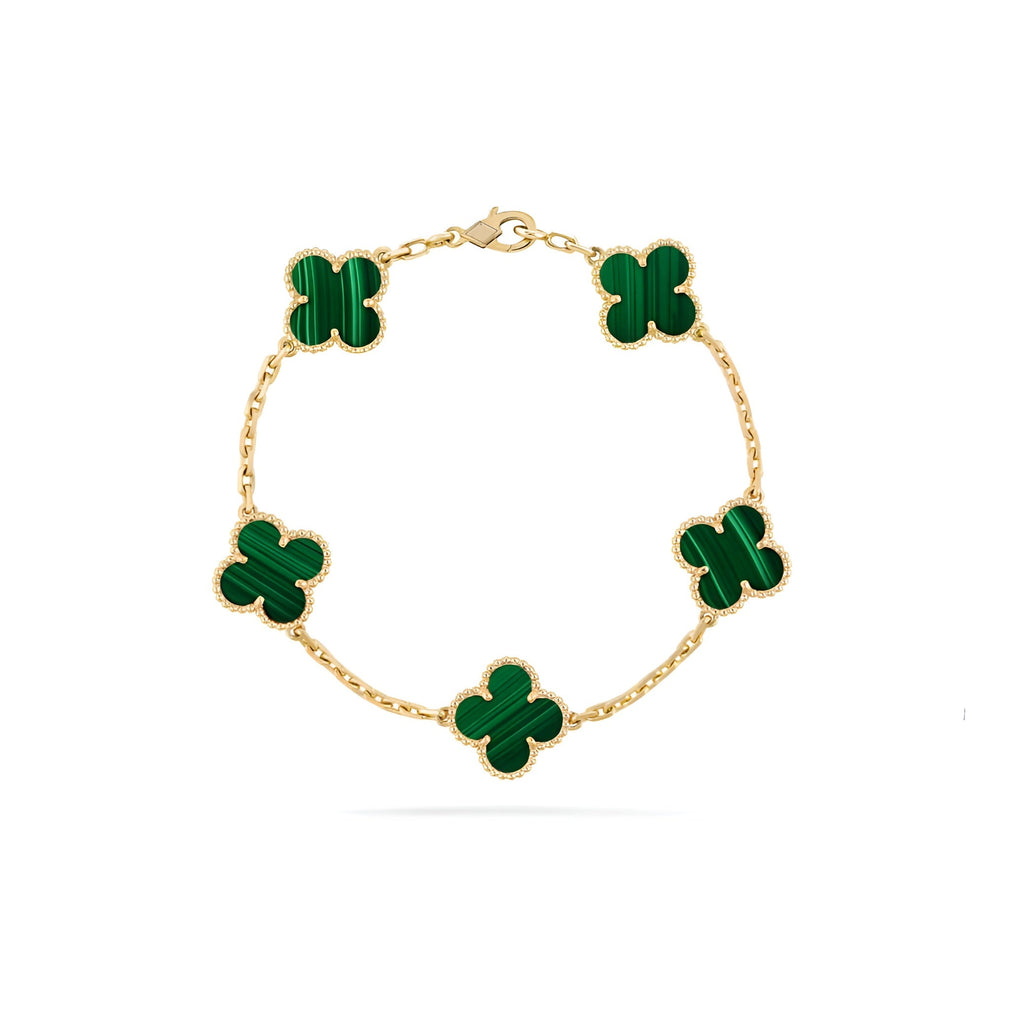 14ct Clover Charm Bracelet