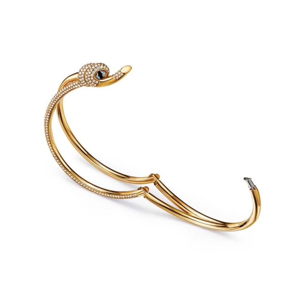 14ct Double Row Hinged Bracelet