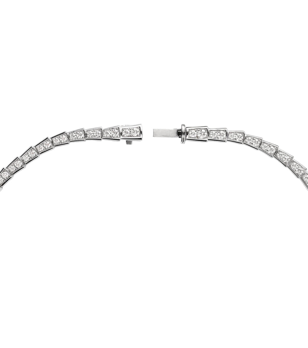 14ct White Gold Serpenti Necklace