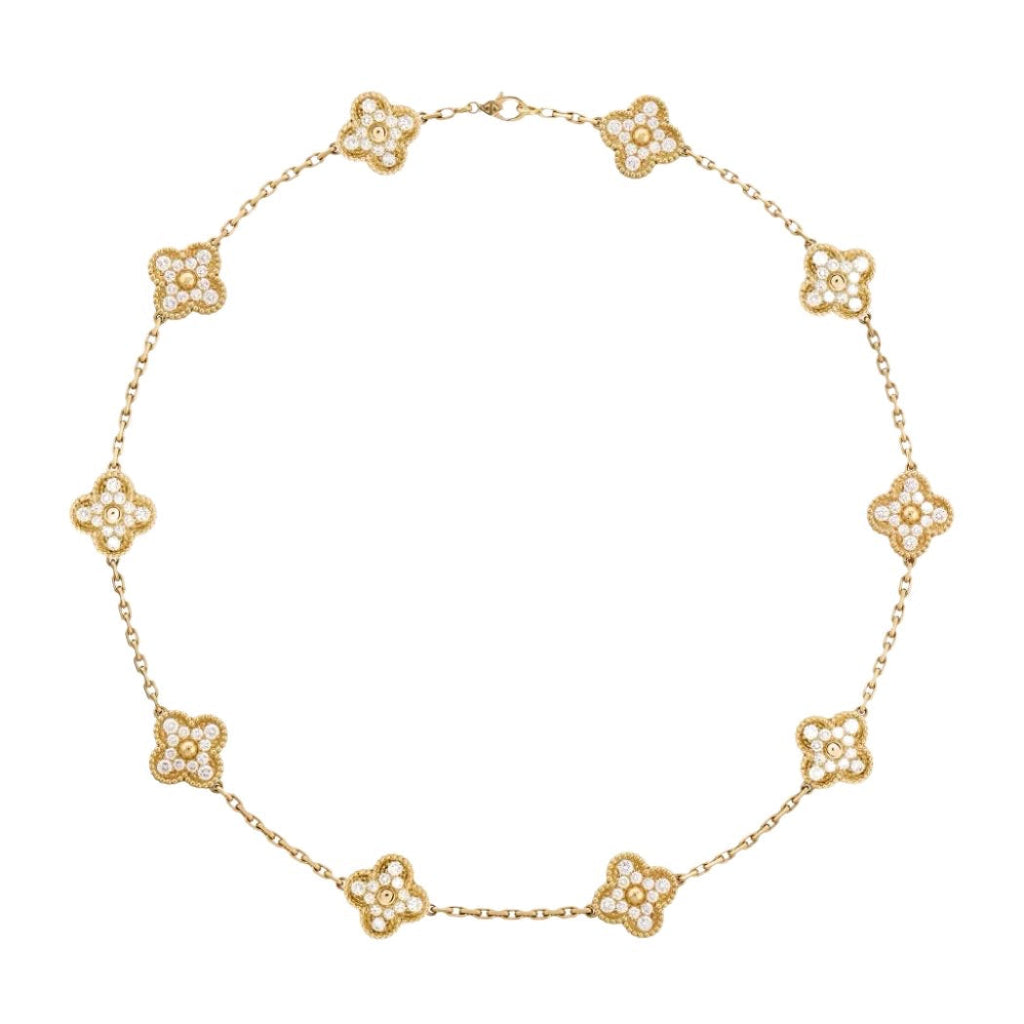 14ct Clover Charm Necklace