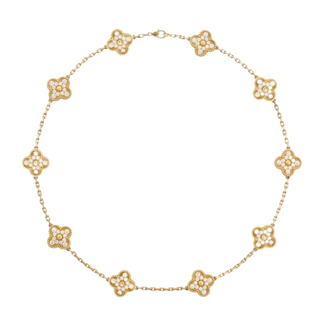 14ct Clover Charm Necklace