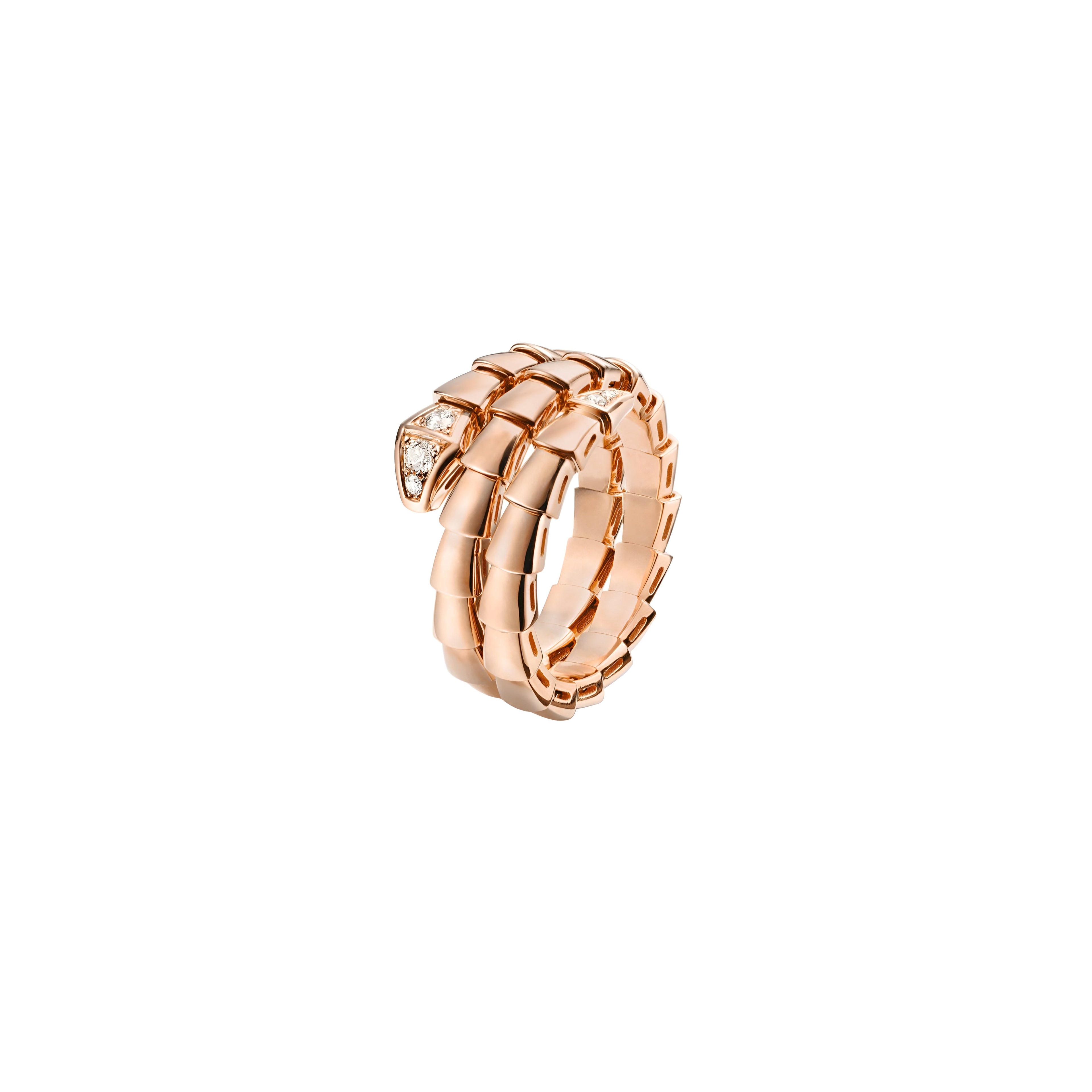 14ct Rose Gold Serpenti Ring/Double Size
