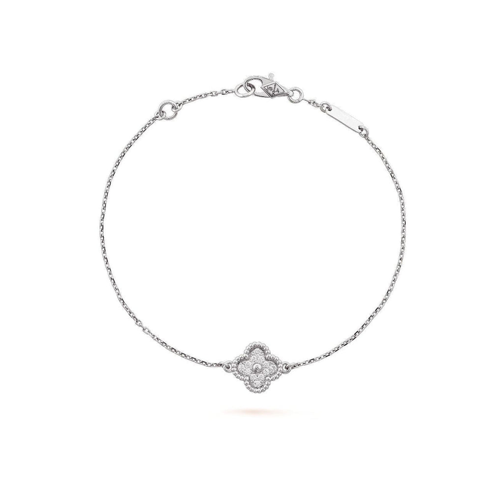 14ct Clover Charm Chain Bracelet