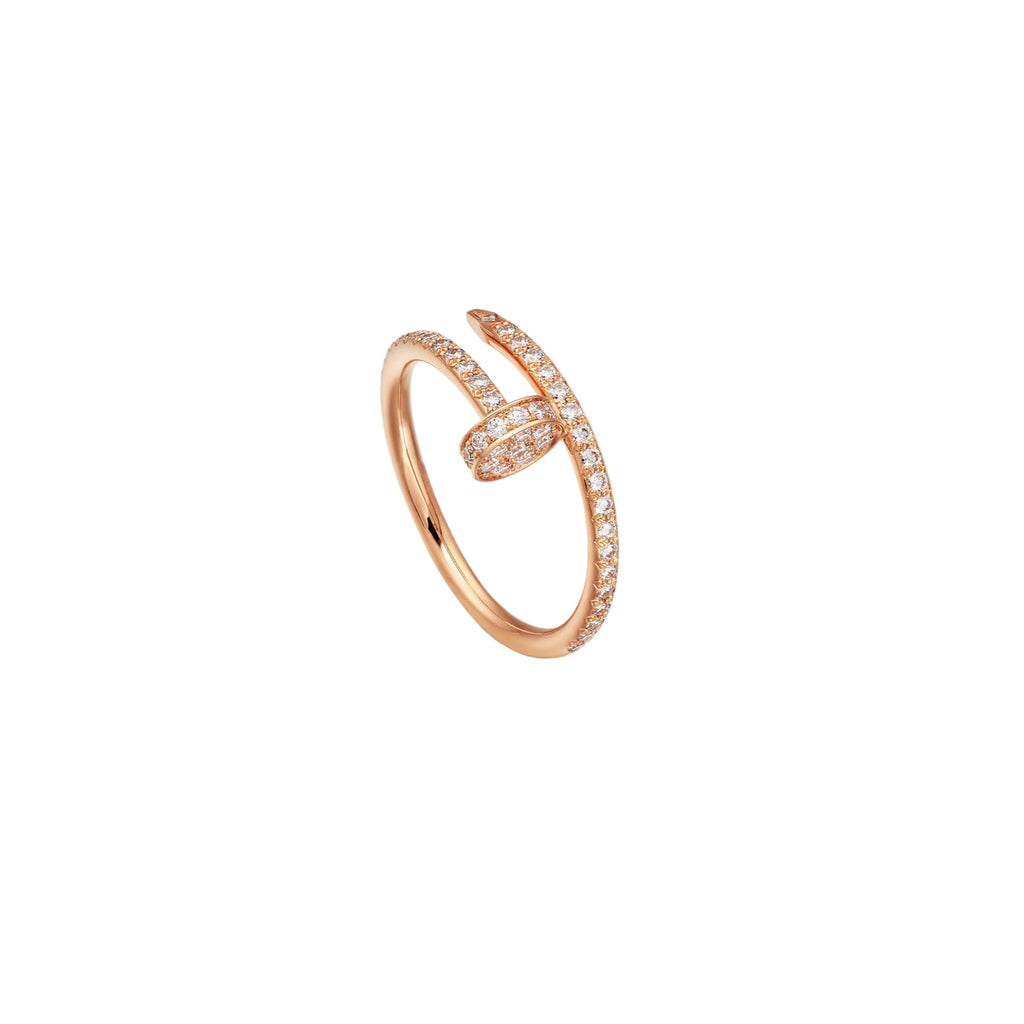 14ct Rose Gold Nail Ring