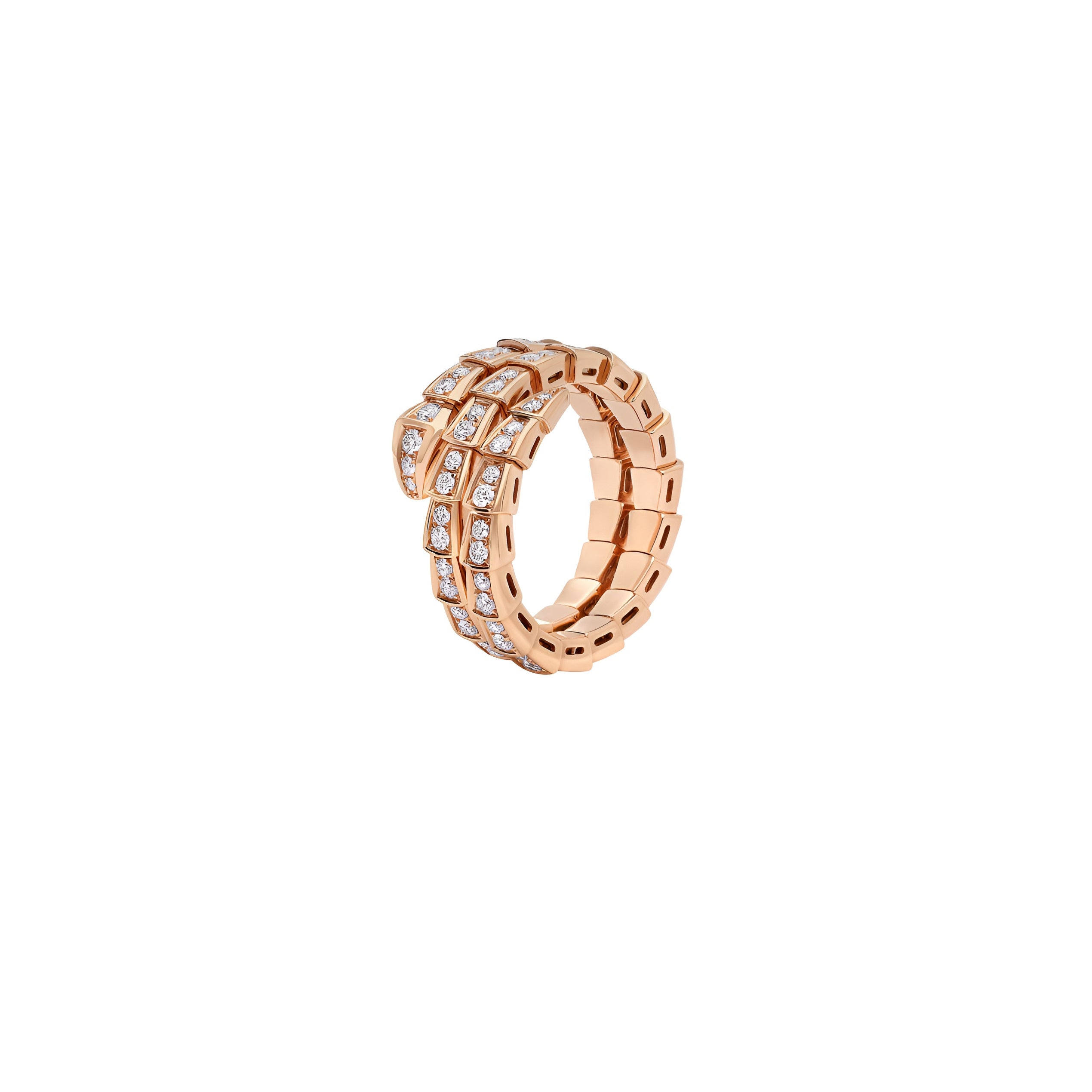 14ct Rose Gold Serpenti Ring/Double